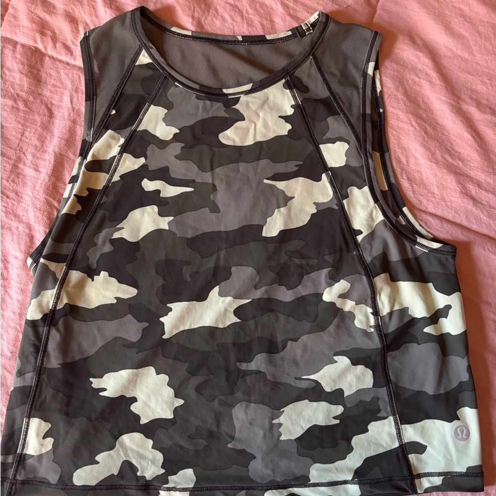 Lululemon Athletica Camo Tank Top